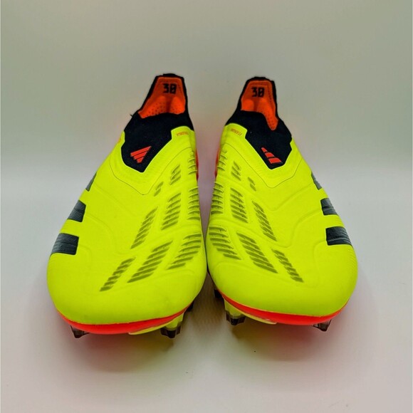 Adidas Predator Elite Laceless FG Men's Size 9 Solar Yellow Soccer Cleats IE2366 - Picture 4 of 7
